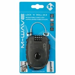 Antivol Câble Rétractable 90 Cm Lock 'N' Roll M-Wave -Antivols vélo Soldes antivol cable retractable m wave emballage