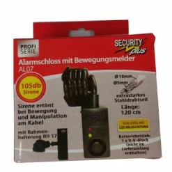 Point Antivol Spirale Avec Alarme Sirène Security Plus -Antivols vélo Soldes antivol spirale avec alarme sirene security plus full 3