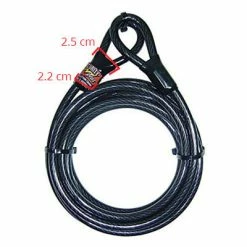 Câble Pour Vélo Antivol Long 5 Mètres POINT -Antivols vélo Soldes cable pour velo antivol long 5 metres point full 3