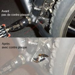 Lecyclo Contre Plaque Avec Vis Pour Béquille Centrale De Vélo -Antivols vélo Soldes contre plaque avec vis pour bequille centrale de velo full 3