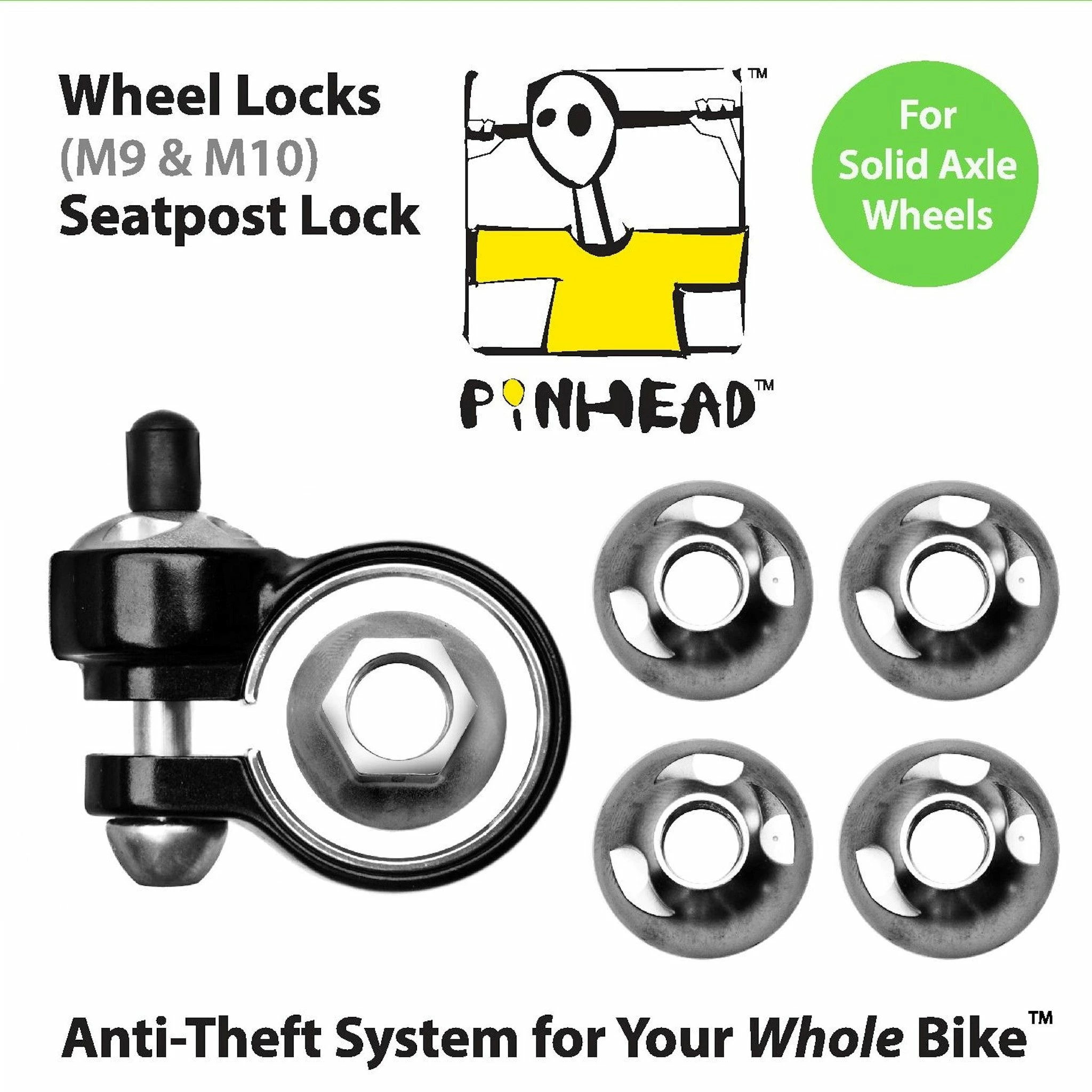 Antivols De Roue Avec Axe Plein M9 Et M10 Et Collier De Selle Pinhead 3 Antivols De Roue Avec Axe Plein M9 Et M10 Et Collier De Selle Pinhead