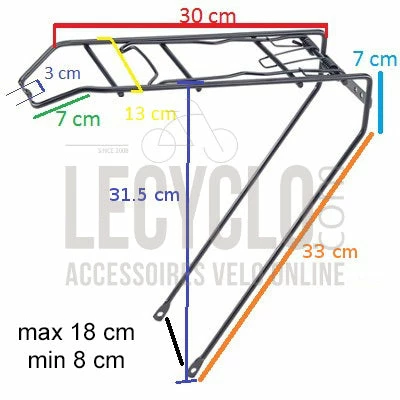 Point Porte Bagage Arrière Noir Pour Vélo 26 Pouces 6 Point Porte Bagage Arrière Noir Pour Vélo 26 Pouces – Image 4