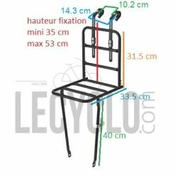 Porte Bagage Avant Large Du Vélo BASIL -Antivols vélo Soldes porte bagage avant large du velo basil full 3