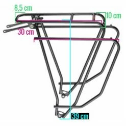 Porte Bagage De Vélo TUBUS Logo Evo Noir -Antivols vélo Soldes porte bagage de velo tubus logo evo noir full 4