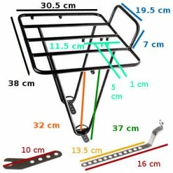 Porte-bagages Avant Noir Pour Vélo Frontière - BLB -Antivols vélo Soldes porte bagages avant noir pour velo frontiere blb full 6